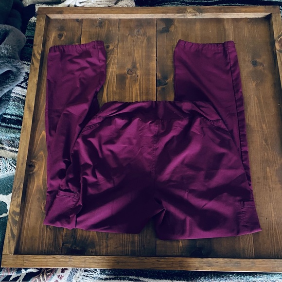 Cherokee maroon scrub pants - Picture 5 of 7